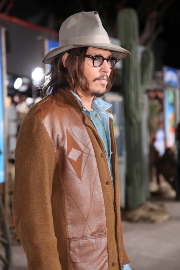 Johnny Depp at the Los Angeles Premiere of Rango Photo: Alex J. Berliner 