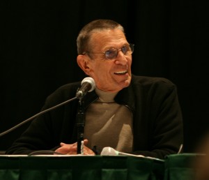 Leonard Nimoy speaking at his panel at Emerald City Comicon March 13, 2010