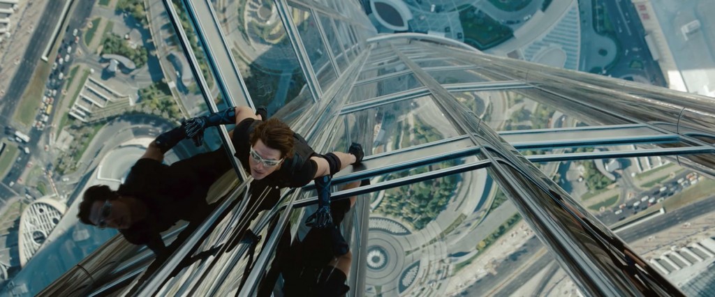 Tom Cruise in Mission Impossible Ghost Protocol