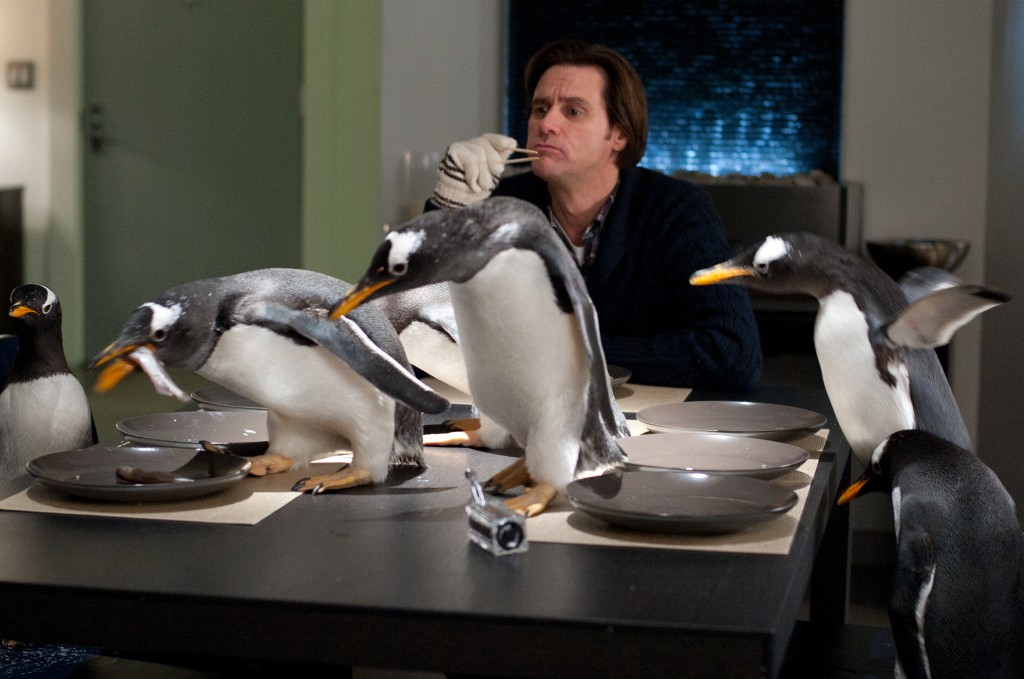 Jim Carrey is Mr Popper in Mr Popper's Penguins
