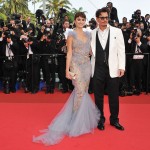 Actor Johnny Depp and actress Penelope Cruz on the red carpet for the "Pirates of the Caribbean: On Stranger Tides" official screening at the Palais des Festivals during the 64th Cannes Film Festival on May 14, 2011 in Cannes, France.
