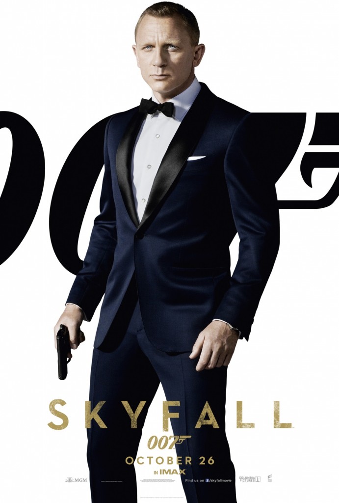 Daniel Craig as James Bond in Skyfall (poster)
